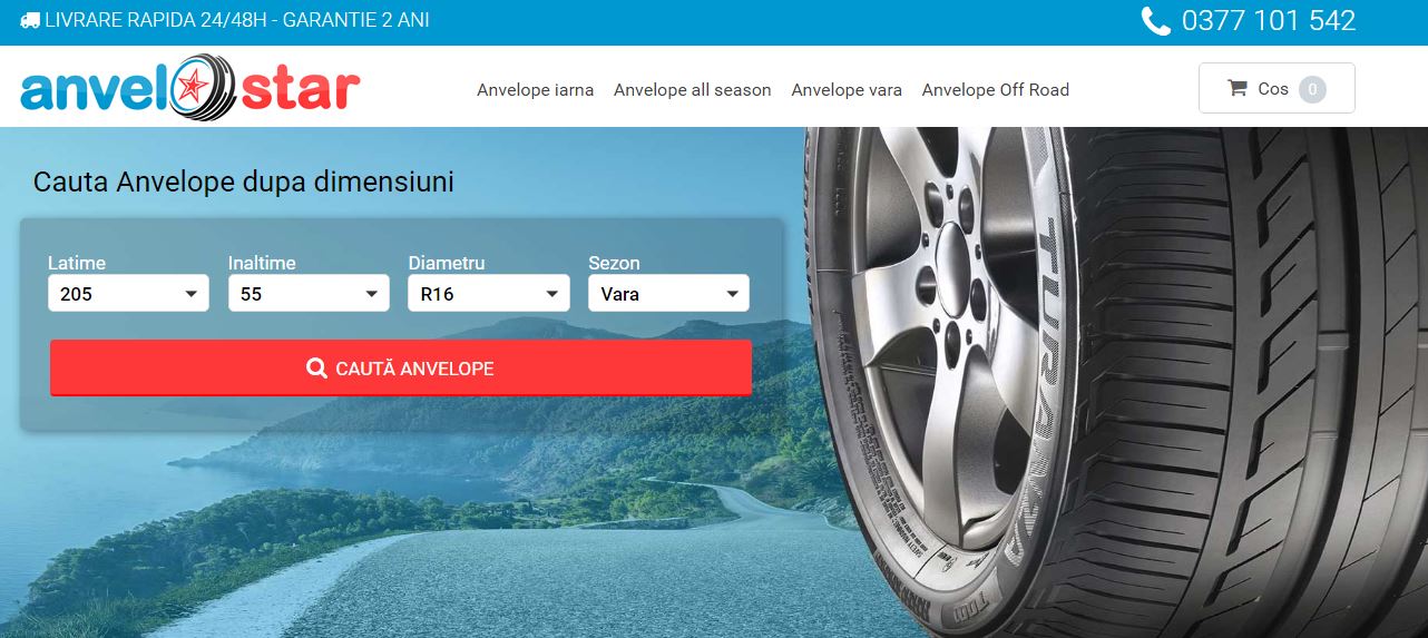 Gasesti anvelope off road si anvelope iarna pe Anvelo Star